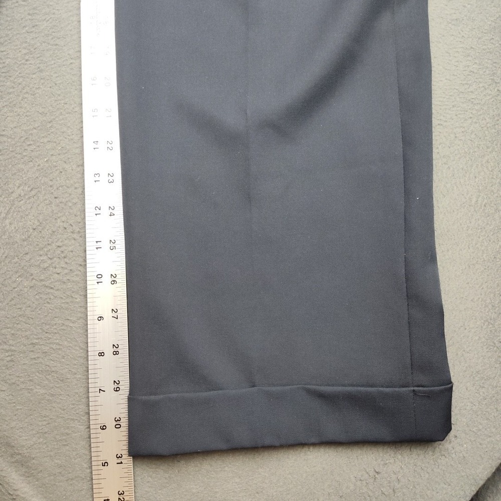 Brooks Brothers Pants Mens 33x32 Blue Pleated Wool Dress Trouser Suit Work Slack - Picture 10 of 13